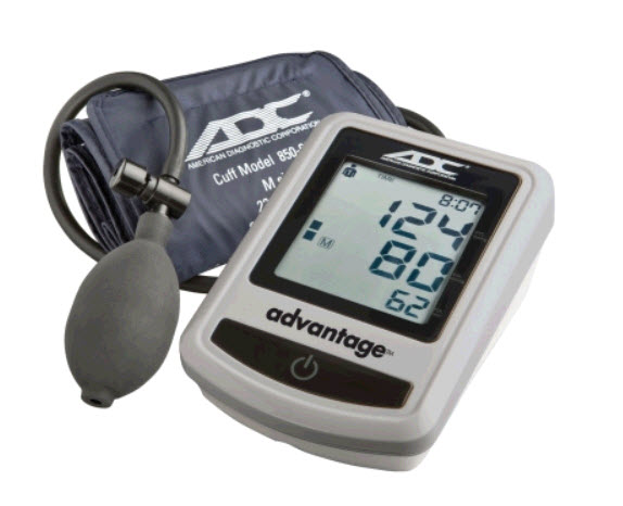 ADC 6012N Advantage Monitor de Presión Sanguinea Semi-Auto Digital bp monitor, monitor de presión sanguinea, adc 6012N, adc advantage