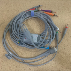 EDAN 01.57.471499 Cable de 12 Derivaciones, 4 mm, Banana, AHA, para ECG SE-1200 y 1200 Express EDAN 01.57.471499, Cable 12 Lead 4mm Banana, AHA, ECG SE-1200 & 1200 Express